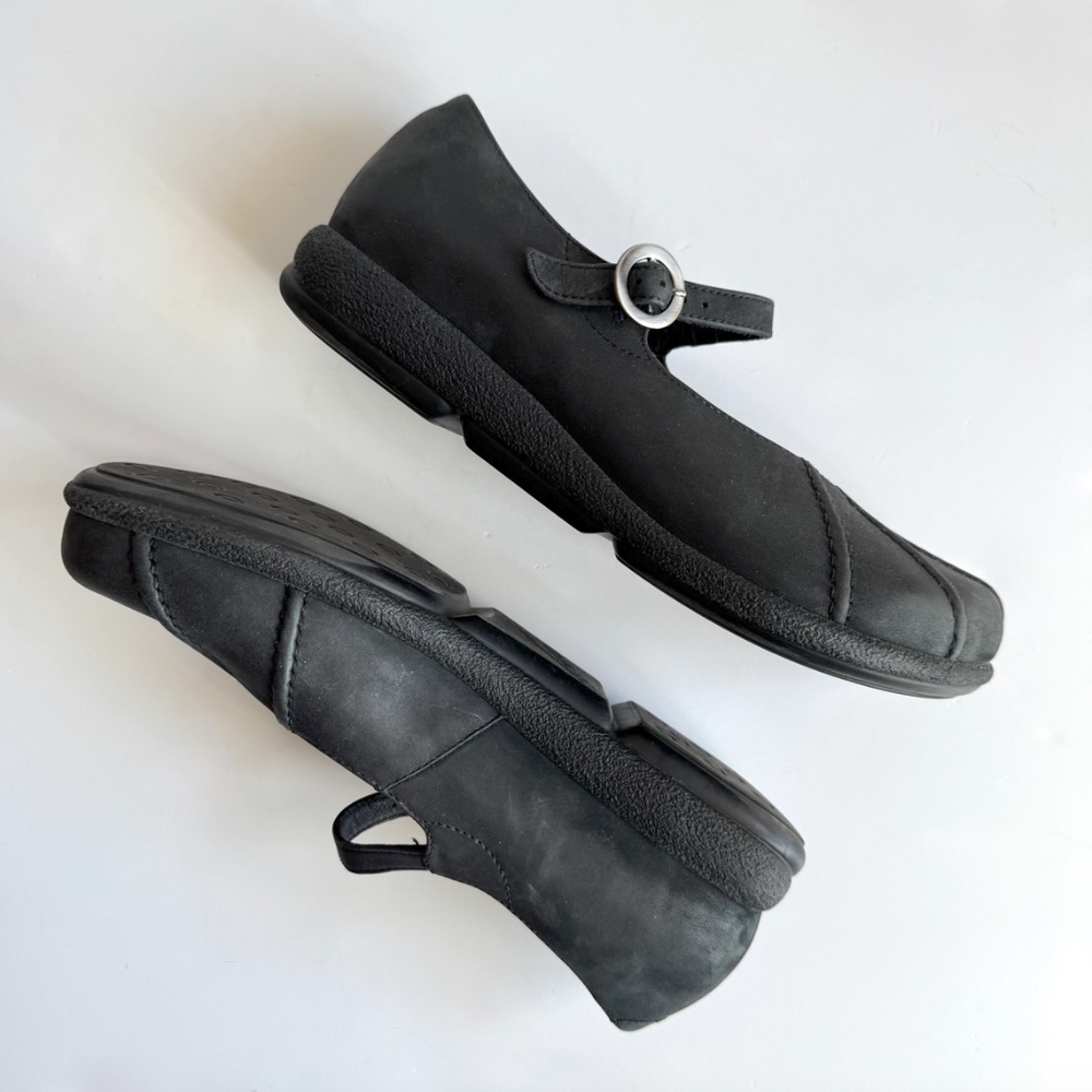 Dansko Giselle Mary Jane Black Leather Flats Size 40 - Picture 6 of 10